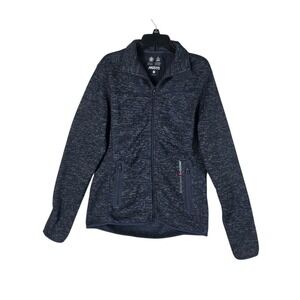 Musto Evolution Fleece Jacket Womens US 6 UK 10 Navy Blue Marl Full Zip Outdoor